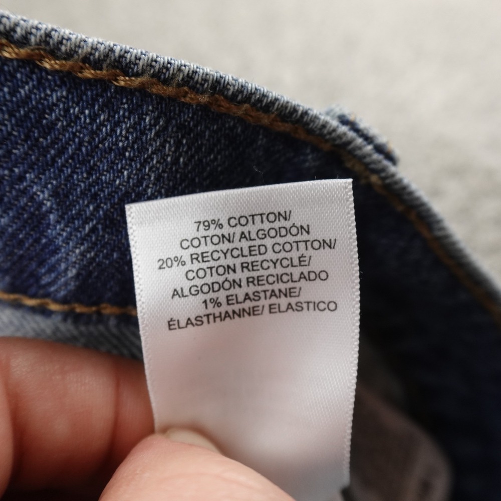 NEW Lucky Brand Jeans Womens 6 Dark Blue Denim Pants High Rise Straight Stretch - Picture 9 of 16